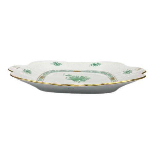 Herend (ヘレンド) スクエアプレート 28cm×25cm アポニーグリーン