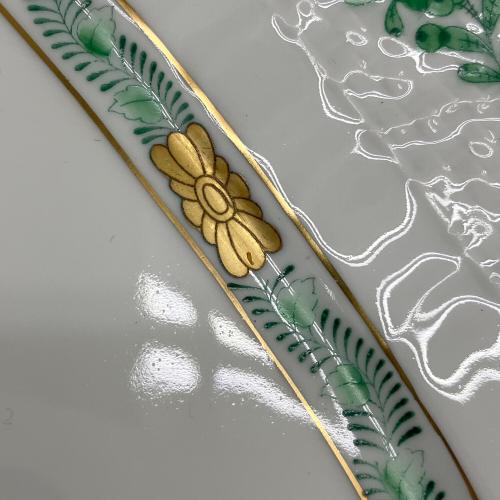 Herend (ヘレンド) スクエアプレート 28cm×25cm アポニーグリーン