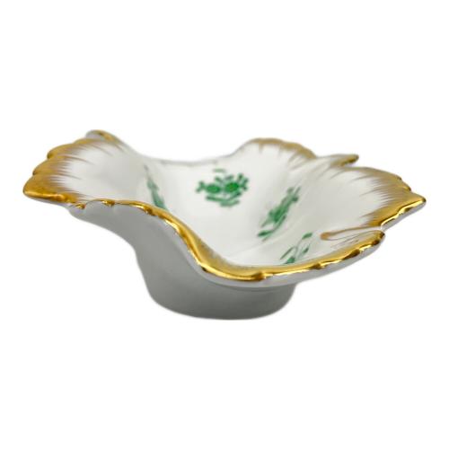 Herend (ヘレンド) 金縁リーフトレイ アポニーグリーン｜トレファクONLINE