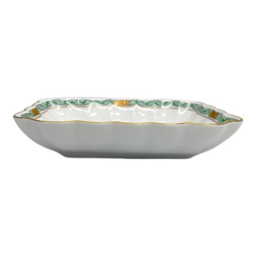 Herend (ヘレンド) プレート トレイ 約18cm×13.5cm アポニーグリーン