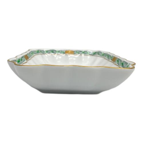 Herend (ヘレンド) プレート トレイ 約18cm×13.5cm アポニーグリーン