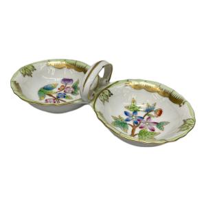 Herend (ヘレンド) ダブルオープンソルト ヴィクトリアブーケ