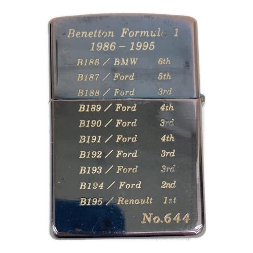 ZIPPO 1997年製 Benetton Formula 1 World Champion