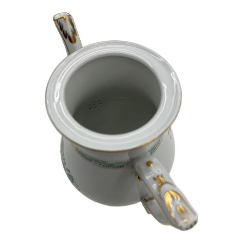 Herend (ヘレンド) コーヒーポット/モカポット ※ローズ部カケ(小)有 アポニーグリーン