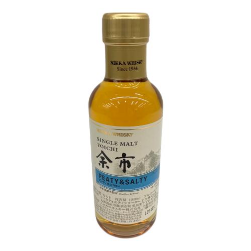 ニッカ シングルモルト余市 ピーティ＆ソルティ ジャパニーズウィスキー 180ml