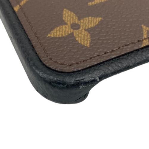 LOUIS VUITTON (ルイ ヴィトン) スマホケース M82888 15 PRO MAX ブラック×ブラウン モノグラム
