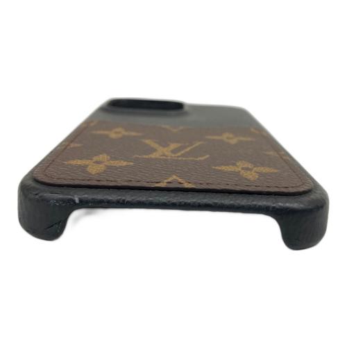 LOUIS VUITTON (ルイ ヴィトン) スマホケース M82888 15 PRO MAX ブラック×ブラウン モノグラム
