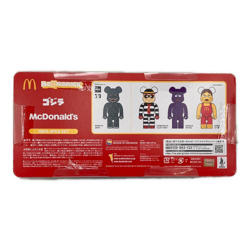 BE@RBRICK (ベアブリック) ゴジラVSマクドナルド フィギュア 150％ 4PCS SET