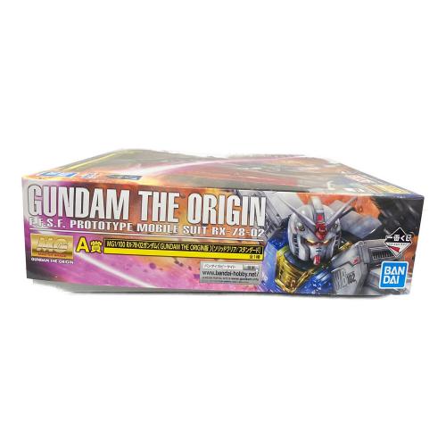 BANDAI (バンダイ) A賞 MG1/100 RX-78-02ガンダム (GUNDAM THE ORIGIN版)[ソリッドクリア/スタンダード] ガンプラ 一番くじ