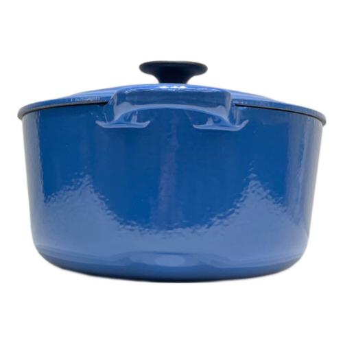 LE CREUSET (ルクルーゼ) 両手鍋 27cm ブルー ココット・オーバル