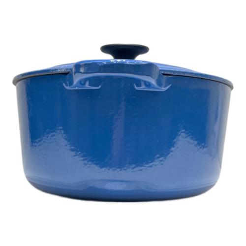 LE CREUSET (ルクルーゼ) 両手鍋 27cm ブルー ココット・オーバル