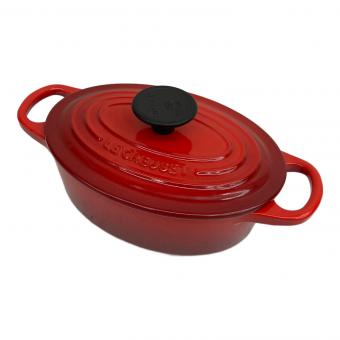 LE CREUSET (ルクルーゼ) 両手鍋 17cm レッド ココット・オーバル
