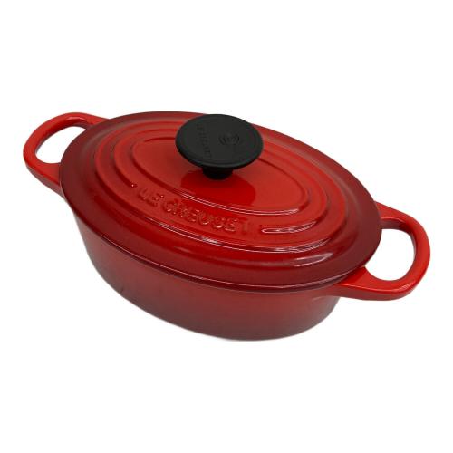 LE CREUSET (ルクルーゼ) 両手鍋 17cm レッド ココット・オーバル