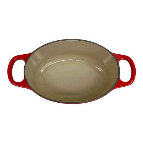 LE CREUSET (ルクルーゼ) 両手鍋 17cm レッド ココット・オーバル