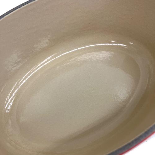 LE CREUSET (ルクルーゼ) 両手鍋 17cm レッド ココット・オーバル