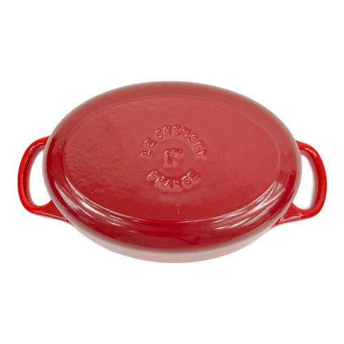 LE CREUSET (ルクルーゼ) 両手鍋 17cm レッド ココット・オーバル