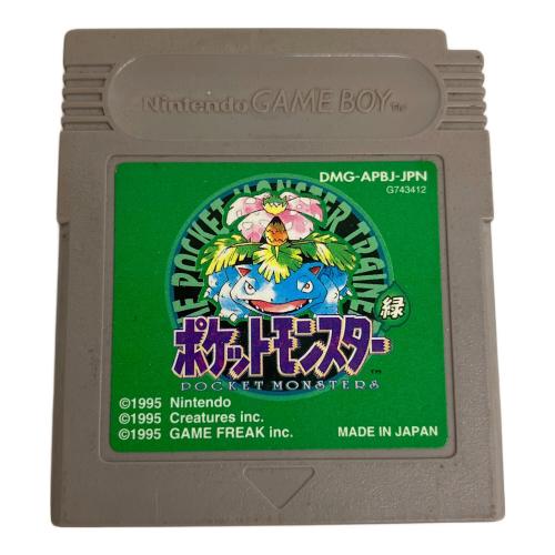 Nintendo (ニンテンドー) ポケットモンスター緑 ゲームボーイ用ソフト 00A -