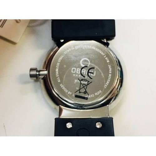 OBAKU 腕時計 シルバー V118LCCXBV クォーツ ラバー