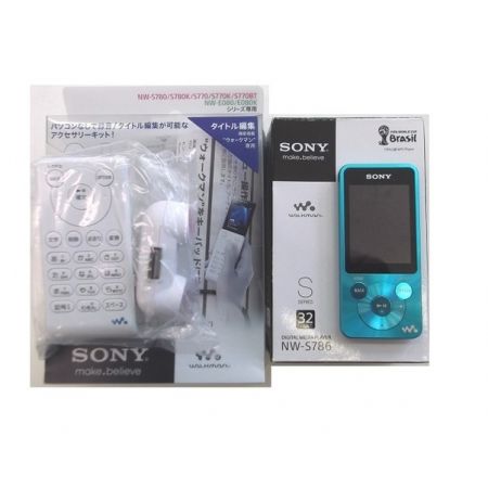 SONY (ソニー) デジタルメディアプレーヤー NW-S786 32GB 2013年発売 nenn 5605283 別売りの録音キット・スピーカー付です