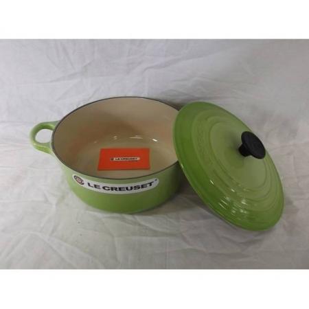 LE CREUSET 両手鍋 ライトグリーン