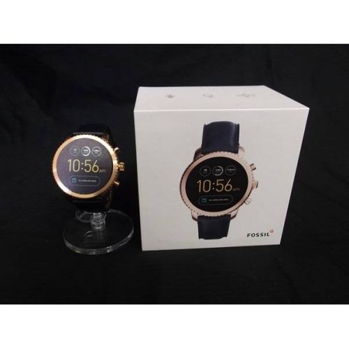 FOSSIL スマートウォッチ ブラック FTW4002 デジタル レザー