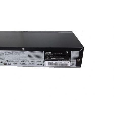 TOSHIBA Blu-rayレコーダー DBR-W1008 2018年製 2番組 1TB - 2018年製
