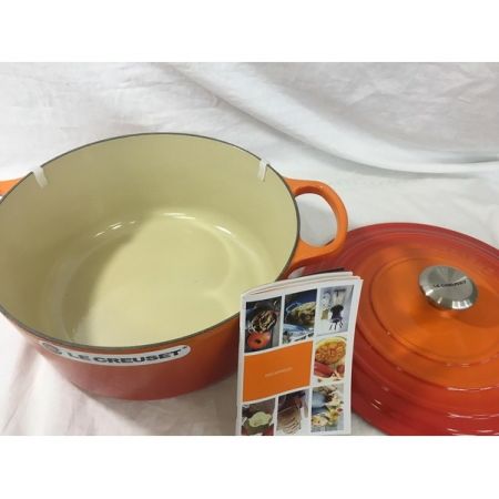 LE CREUSET 両手鍋 オレンジ 未使用品