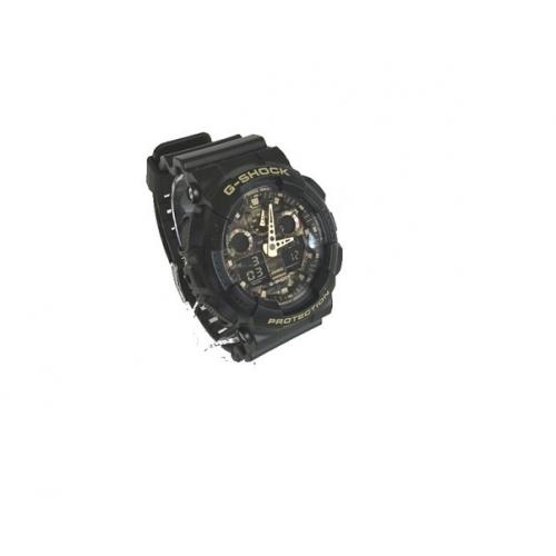 CASIO (カシオ) G-SHOCK グリーンカモフラ GA-100CF クォーツ ラバー