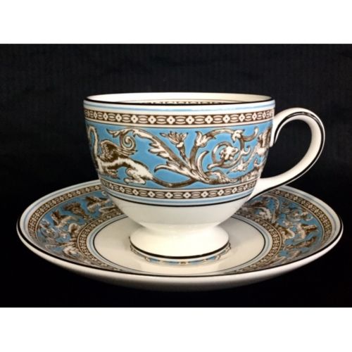 Wedgwood (ウェッジウッド) カップ&ソーサー フロレンティーン・ターコイズ