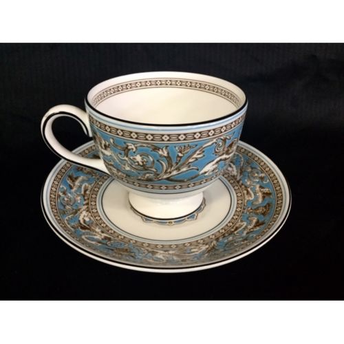 Wedgwood (ウェッジウッド) カップ&ソーサー フロレンティーン・ターコイズ