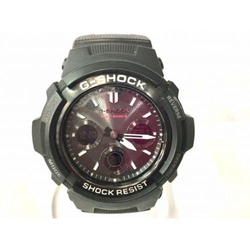 CASIO (カシオ) リストウォッチ ブラック G-SHOCK AWG-M100SBC ソーラー充電 ステンレススチール