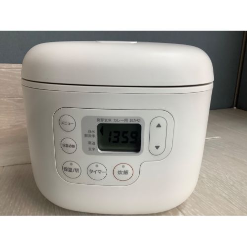 無印良品 (ムジルシリョウヒン) 2020年製　3合炊き　マイコン炊飯ジャー MJ-RC3A2 2020年製 3合(0.54L)
