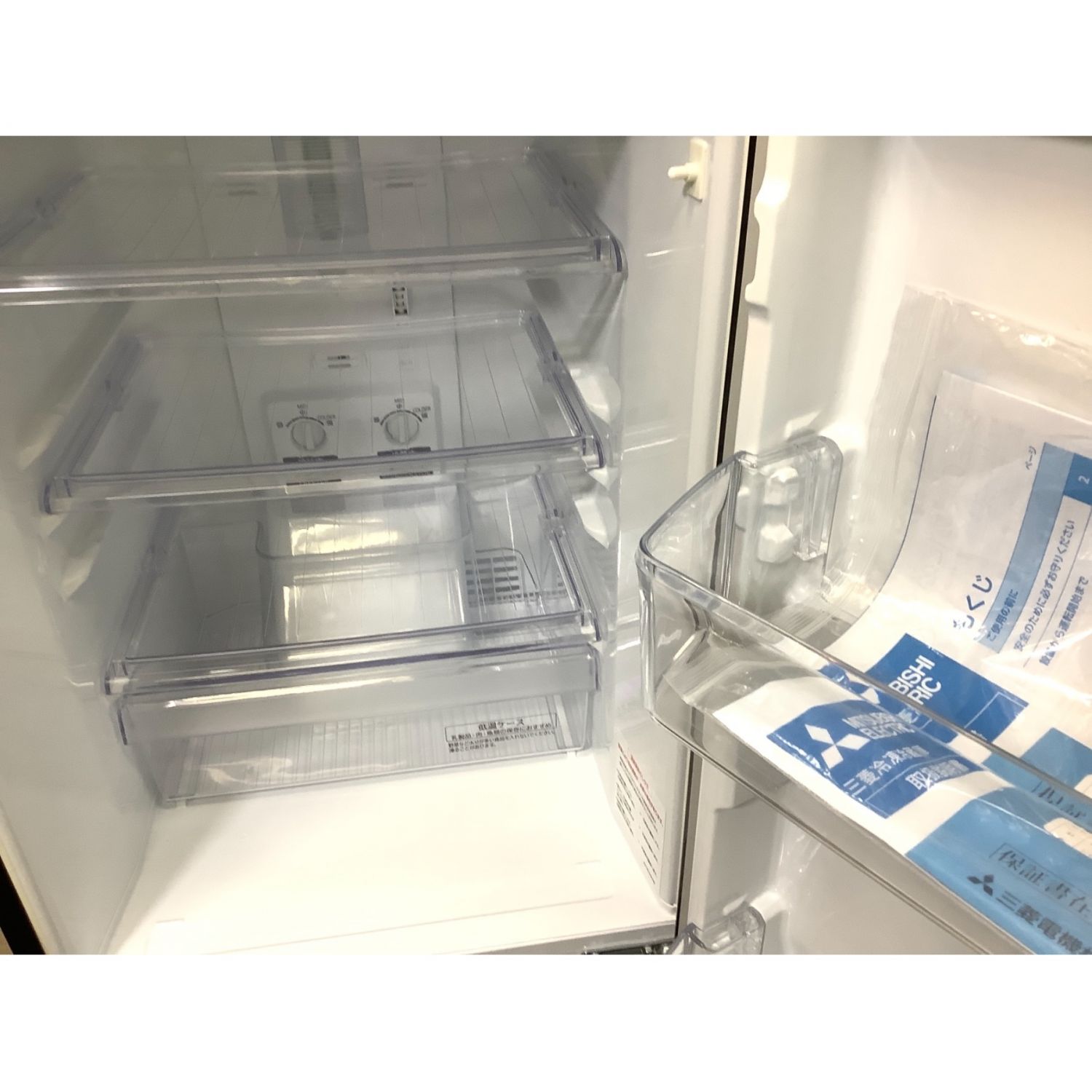 MITSUBISHI 146L 2ドア　ノンフロン 冷凍冷蔵庫　MR-P15A-B 2016年 三菱電機（MITSUBISHI ELECTRIC） 【中古】【設置込み】三菱 146L 2016