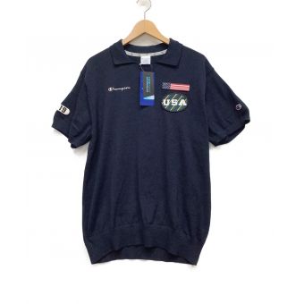 Champion (チャンピオン) ゴルフウェア(トップス) メンズ SIZE L ネイビー C3-RG302