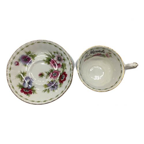 ROYAL ALBERT (ロイヤルアルバート) カップ&ソーサー フラワーオブザマンス March