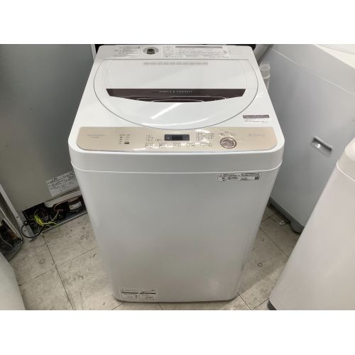 シャープ 全自動洗濯機 ES-GE6E-T 6kg ブラウン系 - 群馬県の家具