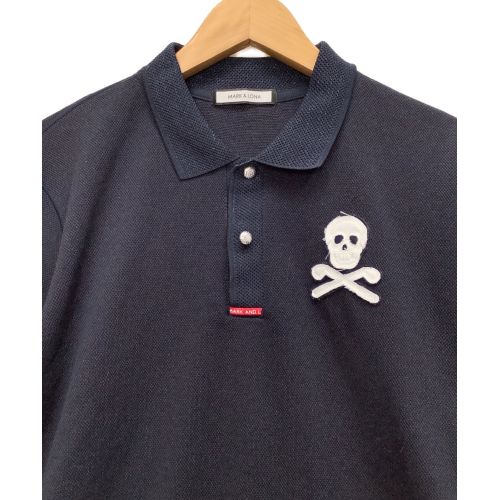 MARK&LONA (マークアンドロナ) ゴルフシャツ メンズ SIZE L ネイビー