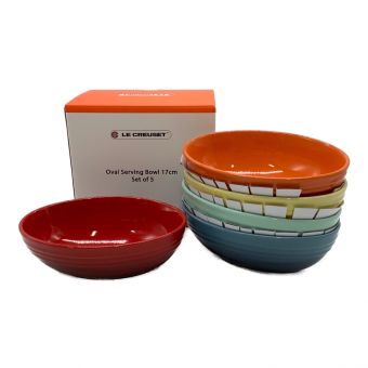 LE CREUSET (ルクルーゼ) オーバルサービングボウル 17cm 5Pセット