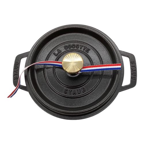 Staub (ストウブ) 両手鍋 ブラック 40509-485-0 18cm ピコ・ココットラウンド