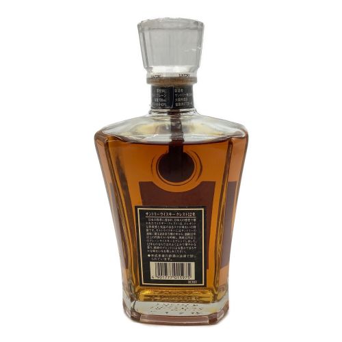 サントリー ジャパニーズ 700ml クレスト 12年 クリアキャップ