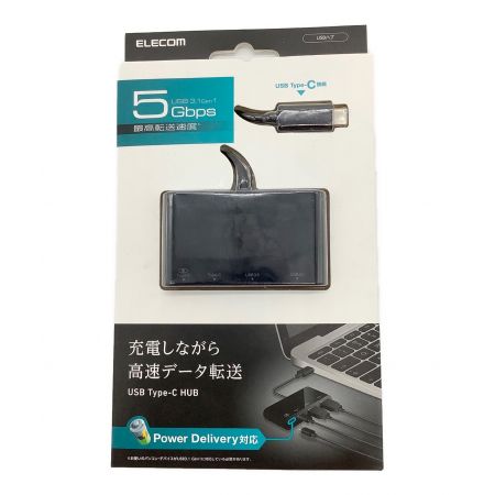 ELECOM (エレコム) USBハブ USB Type-C U3HC-A423P5BK