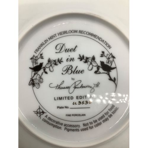 Franklin Mint (フランクリンミント) プレート DUET IN BLUE