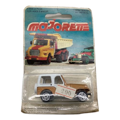 MAJORETTE (マジョレット) ミニカー パッケージ傷み JEEP 268