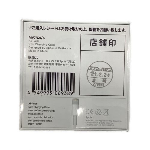 Apple (アップル) AirPods 第2世代 MV7N2J/A 2019年製