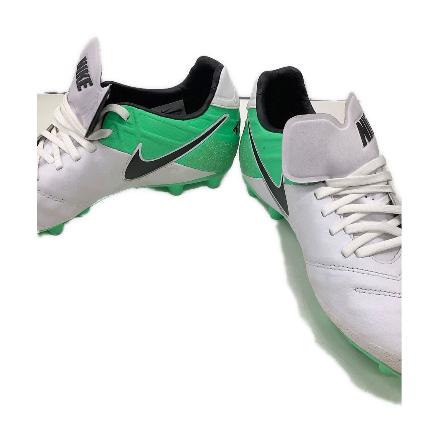 NIKE (ナイキ) サッカースパイク SIZE 25.5cm ホワイト×グリーン