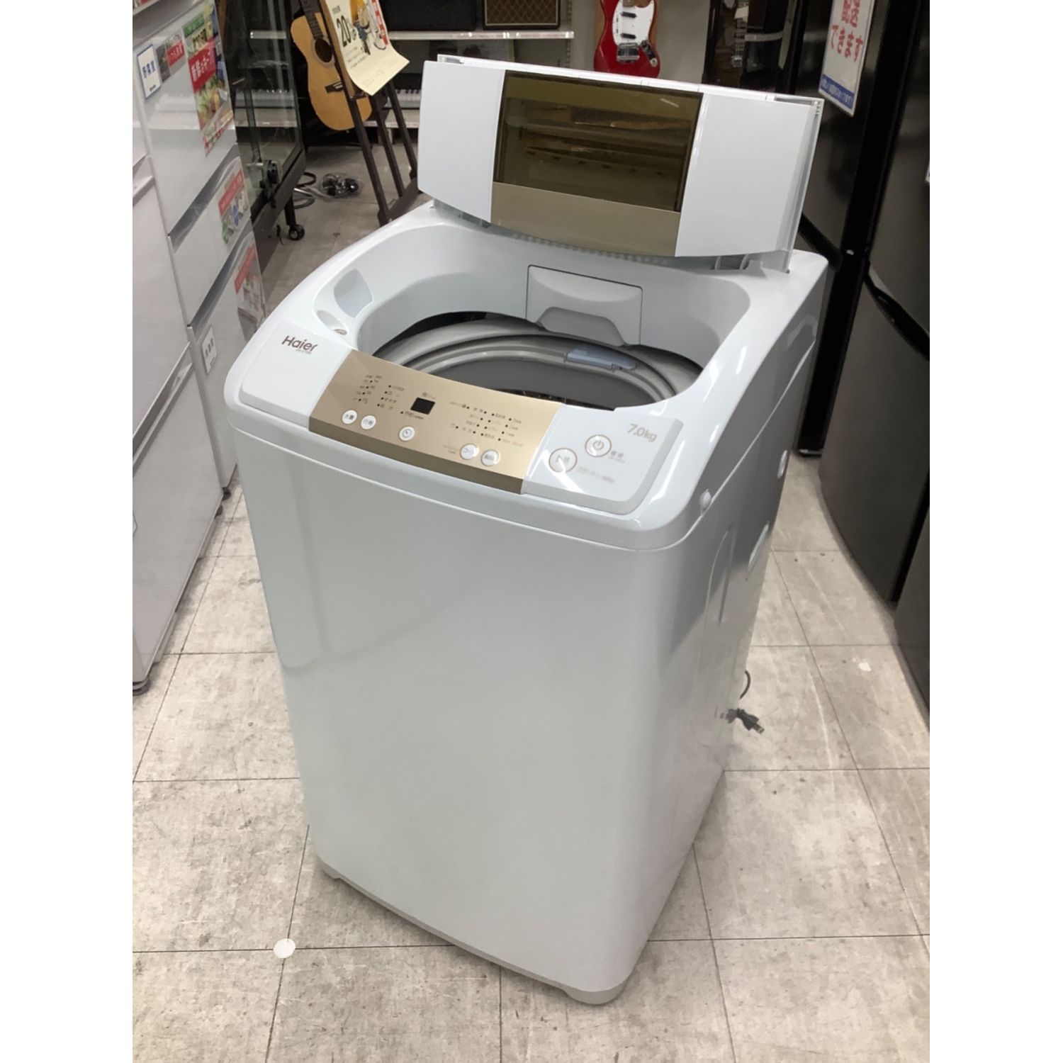 Haier (ハイアール) 全自動洗濯機 7.0kg JW-K70M 2017年製 程度C(内部 