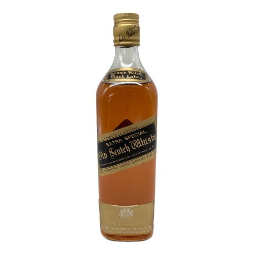 古酒ジョニーウォーカー 黒ラベル 金キャップ - ウイスキー