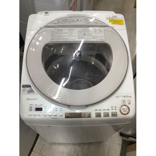 SHARP (シャープ) 縦型洗濯乾燥機 9.0kg ES-TX9A-N 2018年製 50Hz