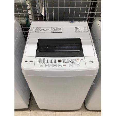 Hisense (ハイセンス) 全自動洗濯機 4.5kg HW-T45A 2017年製 クリーニング済 50Hz／60Hz