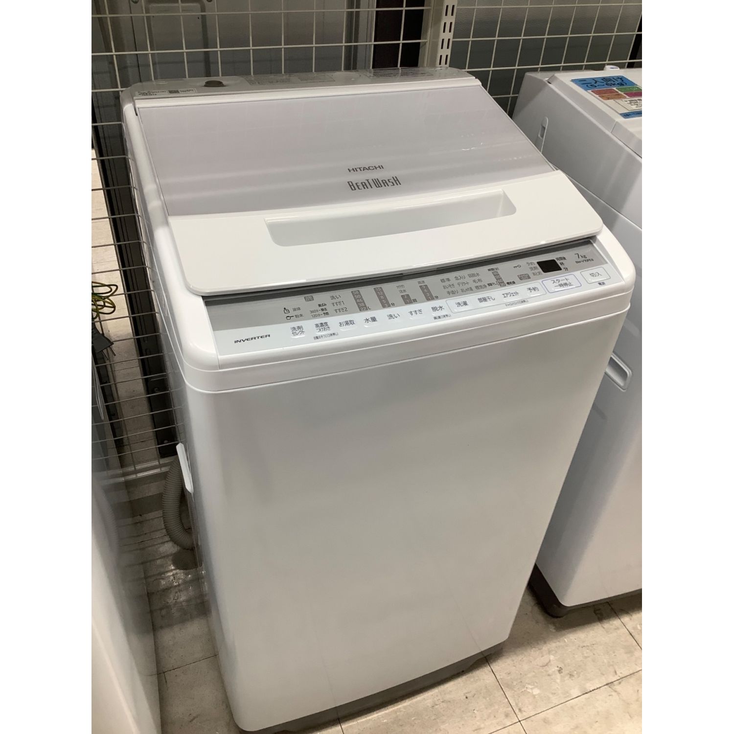 2021年製 日立 HITACHI 全自動電気洗濯機 BW-V70FE8形 美品 - 洗濯機
